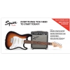 Fender Strat Ss Pack, Rosewood Fingerboard, Brown Sunburst, 230v Uk