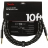 Fender Deluxe 10′ Black Tweed guitar cable