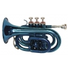 Dimavery TP-300 Bb Taschen -Trompete, blau