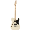 Fender Squier Paranormal Carbronita Telecaster Thinline Maple Fingerboard Olympic White gitara