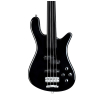 RockBass Streamer LX 4-String, Solid Black High Polish, Fretless Bassgitarre