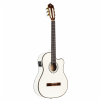 Ortega RCE145WH nylon 6-str. guitar ortega white, eq with tuner, thinline so. spruce top, incl. gigbag