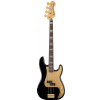Fender Squier 40th Anniversary Precision Bass Gold Edition Black Bassgitarre