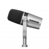 Shure MV7-S Dynamisches Mikrofon fr Podcasts (Silber)
