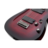 Schecter Demon 8, Crimson Red Burst electric guitar