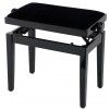 Grenada BG 27 piano bench, gloss black, black drubbing