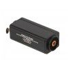 Neutrik NA2F-D2B-TX Miniatur Transformator Symmetrie Adapter, 3-polige XLR Buchse - Cinch / Phono Buchse, rot codiert