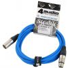 4Audio MIC PRO 3m Blue Kabel