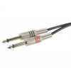Adam Hall K3 TPC 0300 Twin-Kabel 2 x Klinke TS auf 2 x Cinch | 3 m