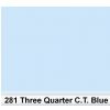 Lee 281 Three Quarter C.T.Blue 3/4 Filter