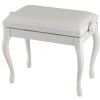 Grenada BG 2 piano bench, gloss white, leather