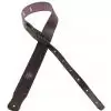 Filippe guitar leather belt 6,5 cm violet