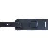 Filippe guitar leather belt 6,5 cm navy blue