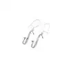 Zebra Music earrings sax, silver, B032