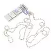 Zebra Music necklace bead 45cm, silver, B002