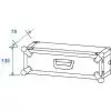 Roadinger case Effect rack CO DD, 2U, 24cm - Koffer