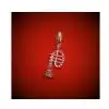 Zebra Music pendant trumpet, silver, B043