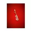 Zebra Music pendant violin, silver, B008