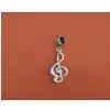 Zebra Music pendant treble clef, silver, B026