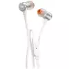 JBL T290, srebrne suchawki dokanaowe z uniwersalnym sterowaniem