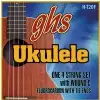 GHS Ukulele Fluorocarbon Tie Ends Ukulelen-Saiten, Tenor, Fingerstlye