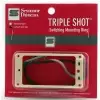 Seymour Duncan Sts 2b Cre Triple Shot, Bridge Switching Mounting Ring, Arched - Creme