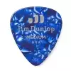 Dunlop Genuine Celluloid Classic Picks, Player′s Pack, perloid blue, medium