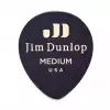 Dunlop Genuine Celluloid Teardrop Picks, Refill Pack, black, medium