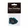 Dunlop Genuine Celluloid Classic Picks, Player′s Pack, turquoise, thin