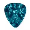 Dunlop Genuine Celluloid Classic Picks, Player′s Pack, turquoise, thin