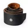 Dunlop BMF Leather Strap - Black & Natural, 2.5