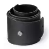 Dunlop BMF Leather Strap - Triple Black, 2.5