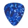 Dunlop Genuine Celluloid Classic Picks, Player′s Pack, perloid blue, thin