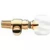 Grover Geared Banjo Pegs, Gold / Square Pearl Button 