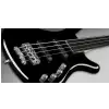 RockBass Corvette Basic 4-String, Solid Black High Polish, Fretless - Medium Scale Bassgitarre