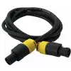 RockCable Lautsprecher-Kabel - lockable coaxial plug, 2-pin, 2 m / 6.6 ft.