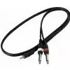 RockCable 20911 D4 Patch-Kabel 2 x TS / 1 x miniTRS