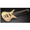 RockBass Corvette Premium 4-String, Natural Transparent High Polish, Active, Fretted Bassgitarre