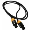 RockCable Lautsprecher-Kabel - lockable coaxial plug, 2-pin, 2 m / 6.6 ft.