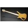 RockBass Corvette Premium 4-String, Natural Transparent High Polish, Active, Fretted Bassgitarre