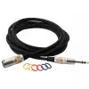 RockCable Mikrofon-Kabel - XLR (male) / TRS Plug (6.3 mm / 1/4), color coded - 10 m / 32.8 ft.