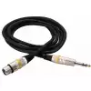 RockCable Mikrofon-Kabel   - XLR (female) / TRS Plug (6.3 mm / 1/4), color coded - 6 m / 19.7 ft.