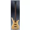 RockBass Corvette Premium 4-String, Natural Transparent High Polish, Active, Fretted Bassgitarre