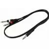 RockCable Patch-Kabel - TRS (6.3 mm / 1/4) to 2 x TS (6.3 mm / 1/4) - 1 m / 3.3 ft.