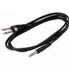 RockCable Patch-Kabel - TRS (6.3 mm / 1/4) to 2 x TS (6.3 mm / 1/4) - 1.8 m / 5.9 ft.