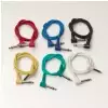 RockCable Patch-Kabel - angled TS (6.3 mm / 1/4), multi-color, 6 pcs. - 60 cm / 23 5/8