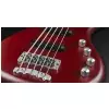 RockBass Corvette Basic 5-str. Burgundy Red Transparent Satin, Active, Fretted 
