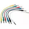 RockCable Patch-Kabel - straight TS (6.3 mm / 1/4), multi-color, 6 pcs. - 30 cm / 11 13/16