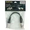 RockCable Patch-Kabel - XLR (male) to XLR (female) - 15 cm