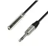 Adam Hall Cables K4 BOV 0600 Kopfhrerverlngerung 6,3 mm Klinkenbuchse Stereo auf 6,3 mm Klinke Stereo 6 m 